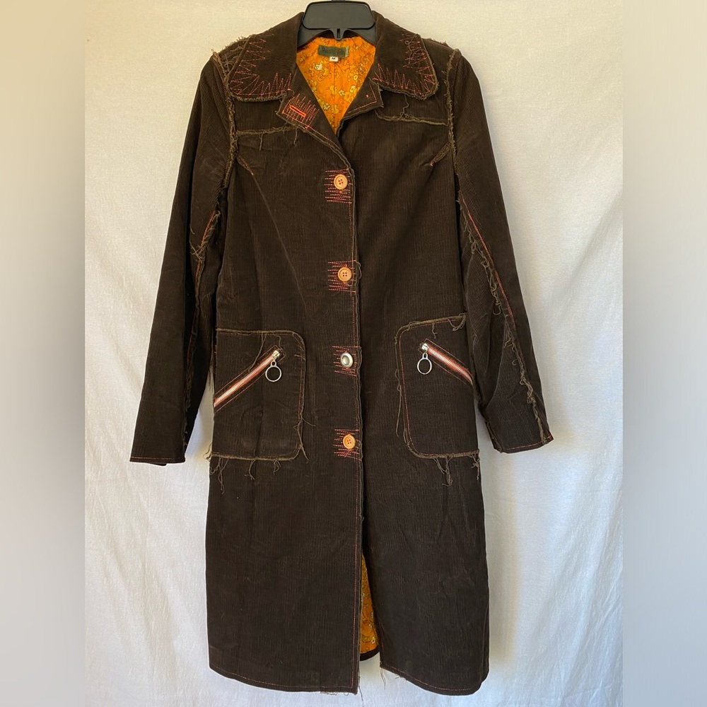 Petro Zillia Corduroy Duster Rare Ooak - image 2
